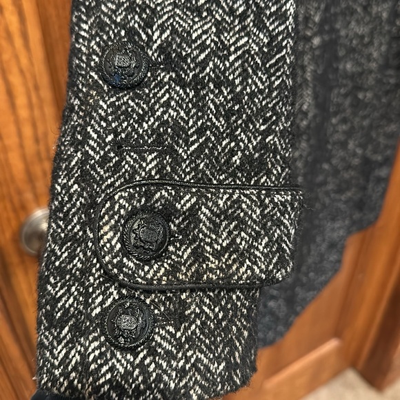 Guess Wool Blend Herringbone Peacoat - XS - Picture 7 of 17